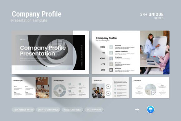 Company Profile Keynote Template: A Professional Way to Present Your Business