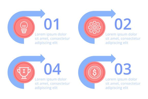 Infographic Illustrating Process Flow