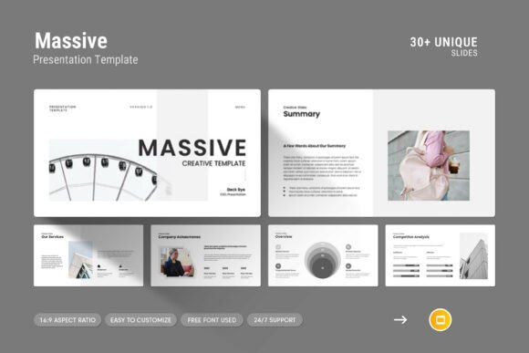 Massive Creative Google Slides Template