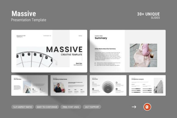 Massive Creative PowerPoint Template: Elevate Your Professional Presentations