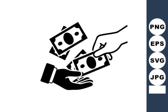 Minimalist Hand Paying Cash Icon: A Simple Visual for Complex Financial Workflows