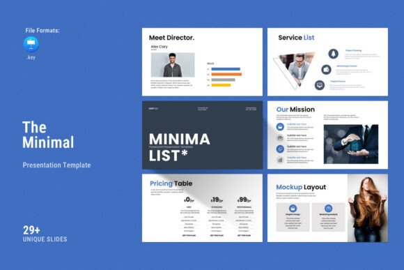 Minimalist Keynote Presentation Template: A Clean and Professional Way to Showcase Your Work