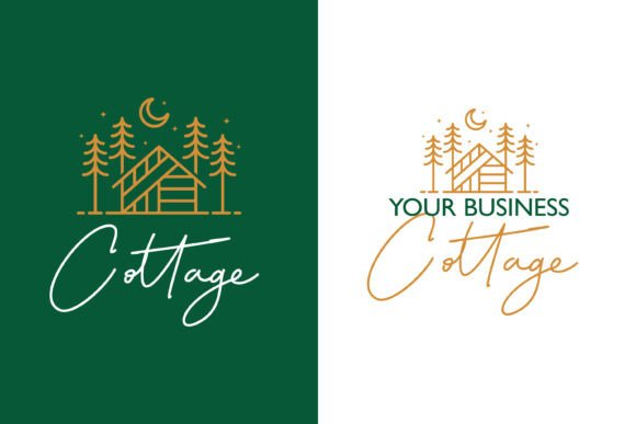 Nature Wood Cottage Logo Outdoor Camp: A Versatile Design for Modern Creativity