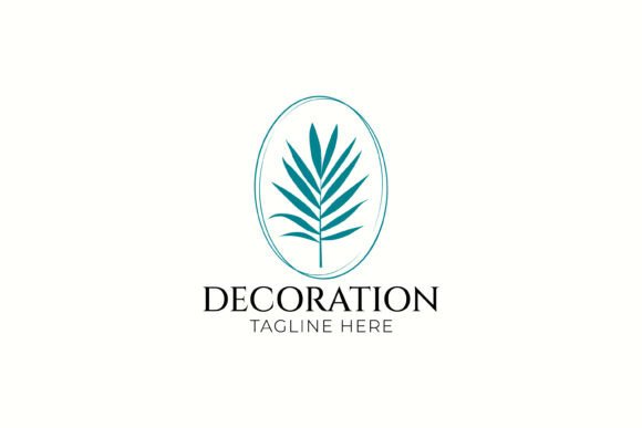 Palm Leaf Logo Decoration Minimalist: A Modern Approach to Brand Identity