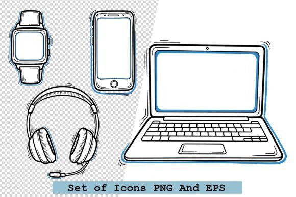 Set of Technology Gadget Icons Vector: A Powerful Tool for Modern Design Workflows
