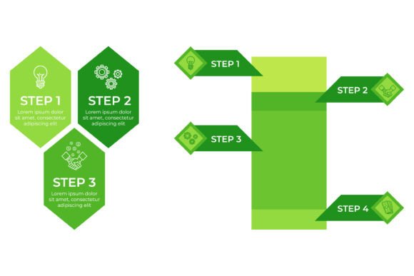 Visual Learning Infographic Set
